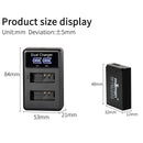 Mamen 1900MAh Rechargeable LP-E12 LPE12 LP E12 Digital Camera Battery + LCD