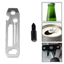 6 in1 Utili-Key Keychain Keyring Multi Tool Stainless EDC Screwdriver Opene T0H9