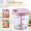 Manual Fruit Vegetable Chopper Hand Pull Food Cutter Grinder Kitchen Gadget