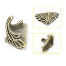 30Pcs Decorative Jewelry Gift Box Wood Case Feet Leg Corner Protector 19mm x11mm