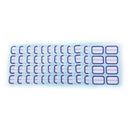 12X Self Adhesive Sticky White Label Writable Name Stickers Blank Note Labels SE