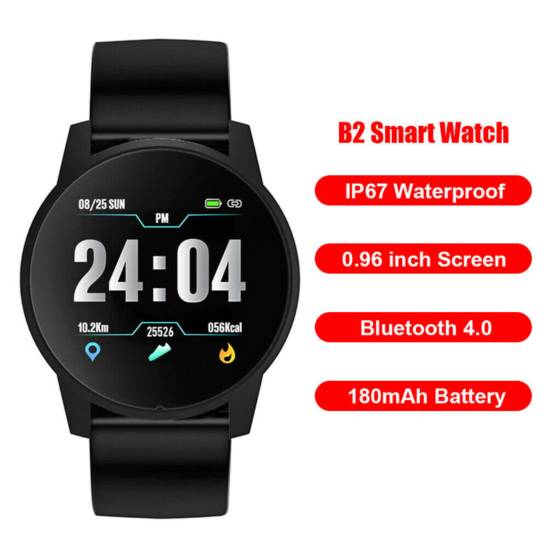 Smart Watch Heart Rate Blood Pressure Monitor IP67 Waterproof Sports Bracelet