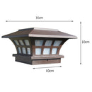 LED Solar Garden Pillar Lamp Waterproof Courtyard Porch Yard Lawn Column Light