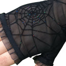 Spider Web Arm Sleeves Gloves Fancy Dress Up Halloween Costume Accessory CospBME