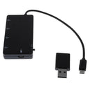 4 Port Micro USB OTG Hub Host Charging Cable Adapter Card Reader For Android