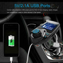 Bluetooth In-Car Wireless FM Transmitter MP3 Radio USB Charger Kit Car 2 Ad G4J3