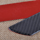 2pc 28.5cm Carbon Fiber Car Door Scuff Plate Sill Cover Panel Step Protect Guard