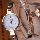 Fashion Luxury Rhinestone Bracelet Women Top Quartz Casual Watch Black  A