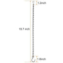 4 Pack 19.7 Inch Hanging Chain,Black, for Bird Feeders, Planters, Fixtures, C9S2