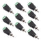 10Set RCA Connectors Male Plug to AV Screw Terminals Video AV Balun Adapter