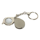 Portable Pocket 8X Folding Key Ring Magnifier w/ Key Chain Daily Magnifying  A