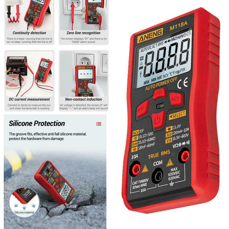 Digital Voltmeter Ammeter Multimeter Volt AC DC  Meter Checker