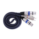 Dual Female XLR to Male RCA Cable Wire 2 XLR to 2 RCA Plug Audio Cable 1M