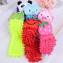 Kitchen Hanging Towels Chenille Hand Face Wipe Towels Animal Bathroom WashclotJR