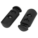 Luggage Backpack Toggle Drawstring Stop Cord Locks 15 Pcs Black
