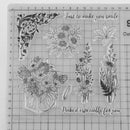 Flower Printed Silicone Transparent Seals Clear Stamps for DIY Scrapbooking
