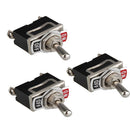 5pcs 12V Heavy Duty Toggle Flick ON/OFF .Car Dash Light Metal SPST- F9I7