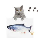 4pcs Cats Electric Fish Toys Cat Chew Kicker Teaser For Pet Cat Kitten
