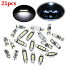 21pcs Bright Error Free LED Lights Bulbs For BMW 5 Series M5 E60 E61 (04-10)