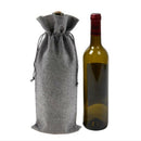 12Pcs Durable Wine Bags Burlap Red Wine Bottle Glass Bag Travel Pouch Gift WB6N6