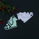 Santa Claus Horse DIY Metal Stencil Scrapbook Embroidery Craft Cutting Die