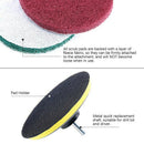 16Pcs 5Inch 3 Different Color Scrubbing Pads Drill Powered Brush Tile Scrub Z9B2