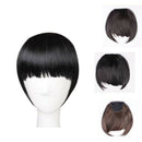 Short Front Neat Bangs Clip In Bang Fringe Hair Extensions Straight Synthet