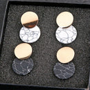 Fashion Earrings Female Round Pendant Earrings Metal Charming Bohemian Styl P6C3