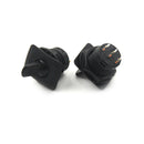 2pcs R13-402 Black 3Pin 2Position Maintained SPDT Round Toggle Switch  Z