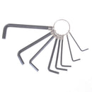 8 In 1 1.5mm~6mm Hex Key Allen Wrench Set Metric Hand Tool Kit Box Key ChainP ES
