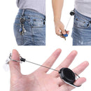Back Clip Anti-lost Rope Burglar Retractable Keyring Keychains for Camping
