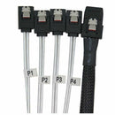 1M Mini SAS SFF-8087 36 PIN to 4 SATA 7 P HD Splitter Breakout Cable