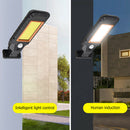 Outdoor Waterproof Solar Street Light Human Body Sensor Wall Lamp (128COB) A