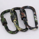 Camouflage Army Fishing Camouflage Carabiner Hiking Accessories New D Type H9F9
