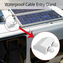New Abs White Double Cable Entry Gland Mounting Bracket For Rv Solar Panel R7R1