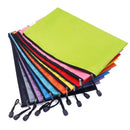 10Pcs Waterproof Zipper File Bags-A4 Size Oxford Office Filing Documents St A5O8