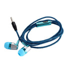 H-169 3.5mm MP3 MP4 Wiring Subwoofer Braided Cord, Universal Music Headphon