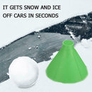 Cone Shaped Magic Car Windows Snow Remover Shovel Ice Scraper (14.5cm Green