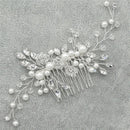 Crystal Pearls Women Hair Jewelry Wedding Hair Comb Bridal Headpieces Fashion  Z