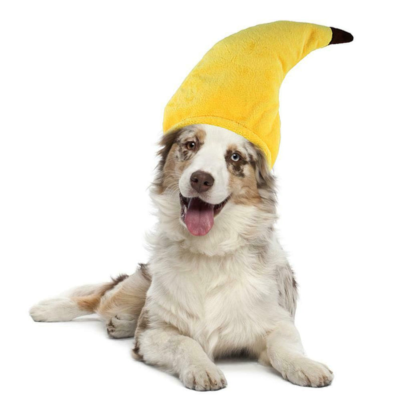 Banana Shape Pet Hat Adjustable Headgear Dog Cat Party Funny Headwear Props