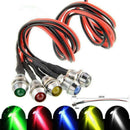 10pcs 12V LED Dash Panel Indicator Warning Light Lamp Car Boat Marine Van~