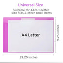 20 Pack PP Envelopes Poly Envelopes, Clear Document Folder A4 Size File Env G5G8