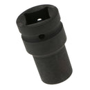 1-inch Square Drive 22mm Inner Hex 80mm Length Black Impact Socket