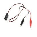 Crocodile Clamp Wire To Female USB Connector Test Leads Copper Alligator Clip FT