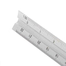 300mm Scale Ruler Set Small Large Measure Rule Metal Stainless Steel A1T8