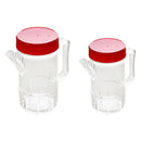 2x Acrylic Olive Oil & Vinegar Bottles Spice Jars 380ml/260ml Cooking
