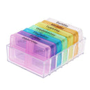 28 Cells Weekly Medicine Health Storage Pill Box with Printed Braille hv2n