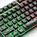 K16 Gaming Keyboard USB Wired Backlit Keyboard LED Gaming Keyboard 87 Keys