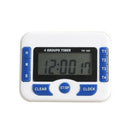 3-Channel Count Down Timer Digital Display Clock Timing Device Precise Blue