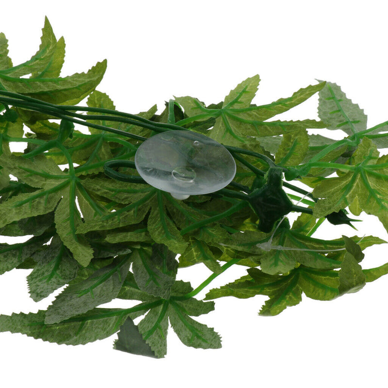 Set of 2, 50cm/20inch Reptile Vivarium Artificial Yellow Green Vines Plastic